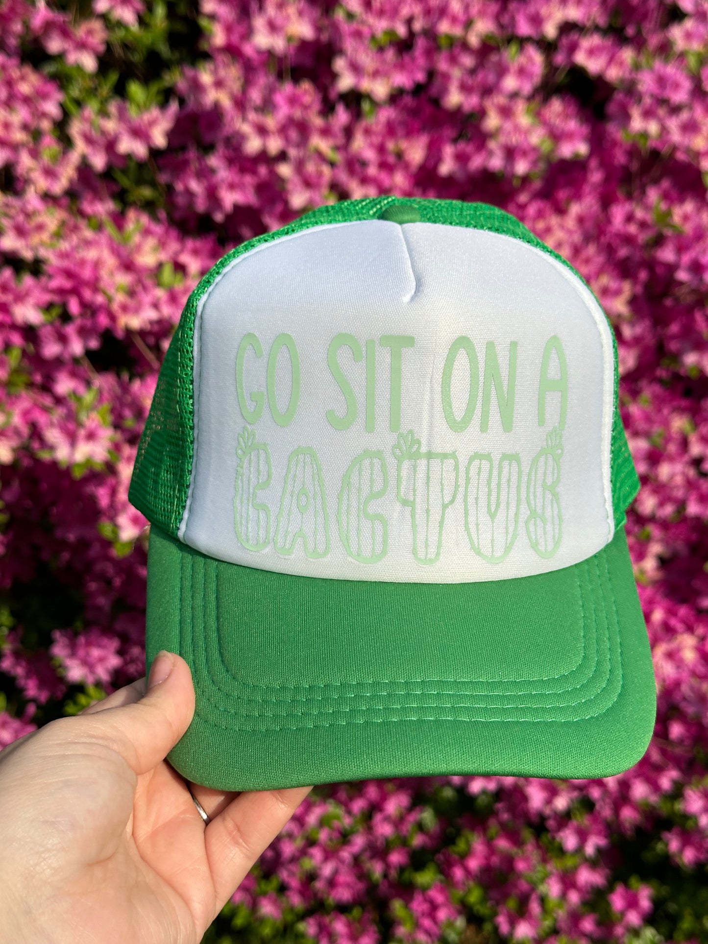 Go Sit On A Cactus Trucker Hat