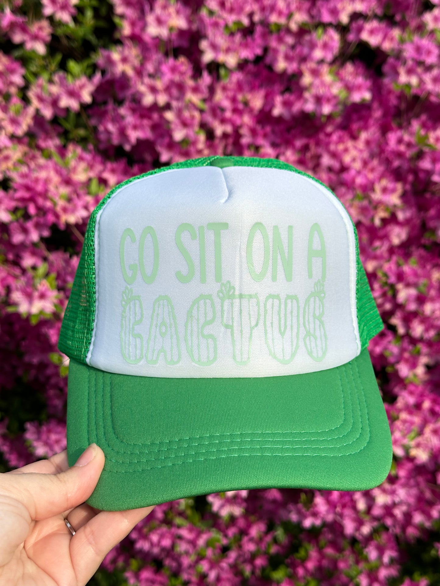 Go Sit On A Cactus Trucker Hat