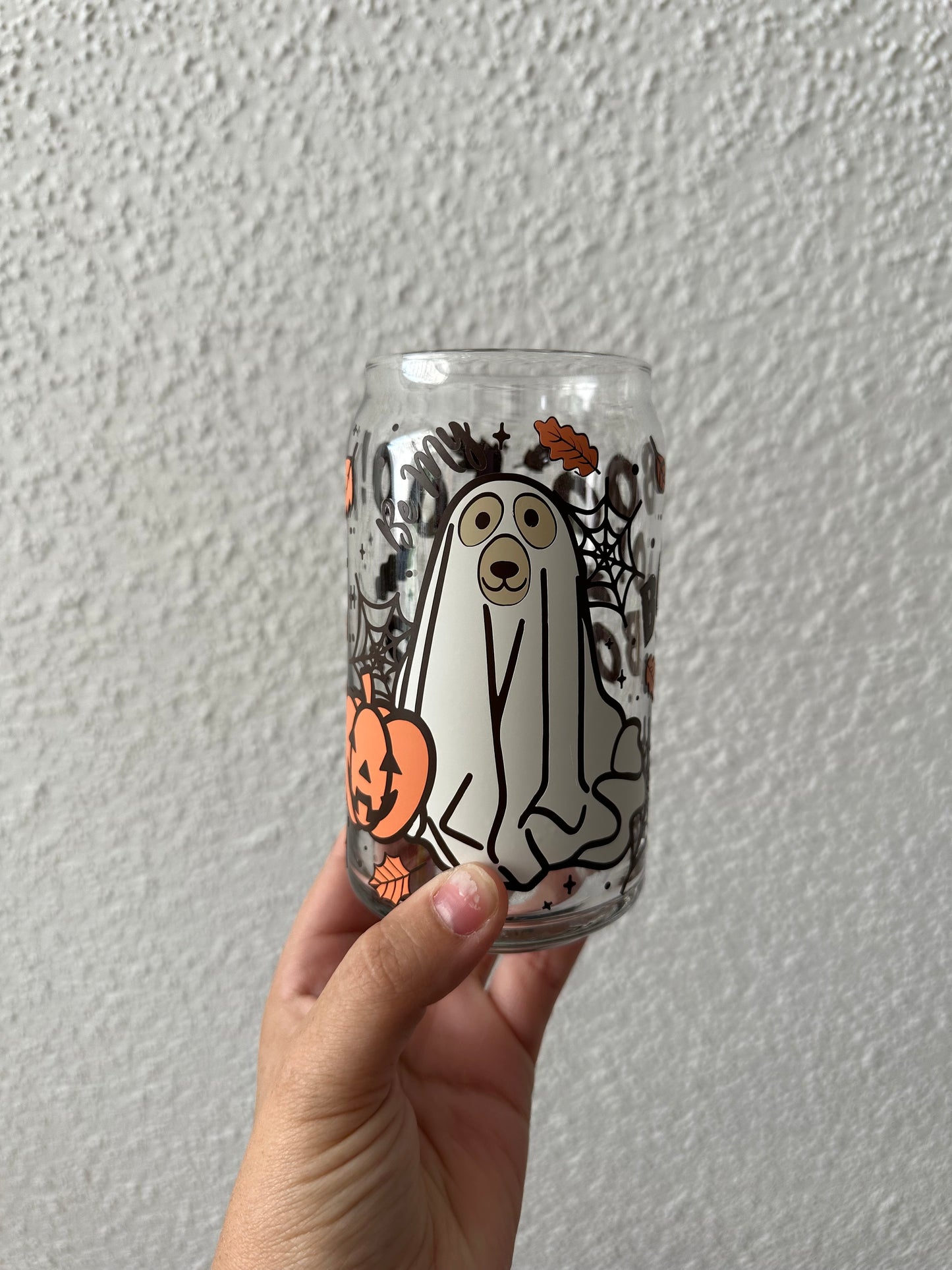 Dog Ghost Can Glass