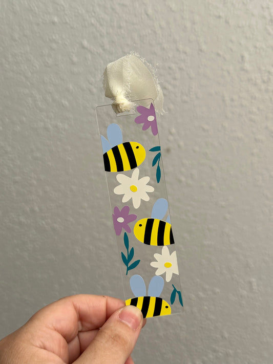 Floral Bee Bookmark