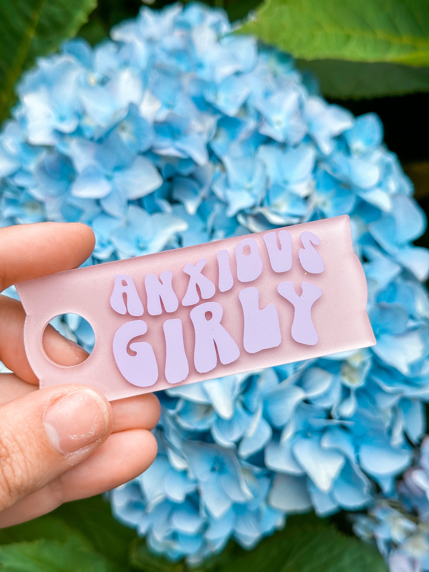 Anxious Girly Tumbler Topper