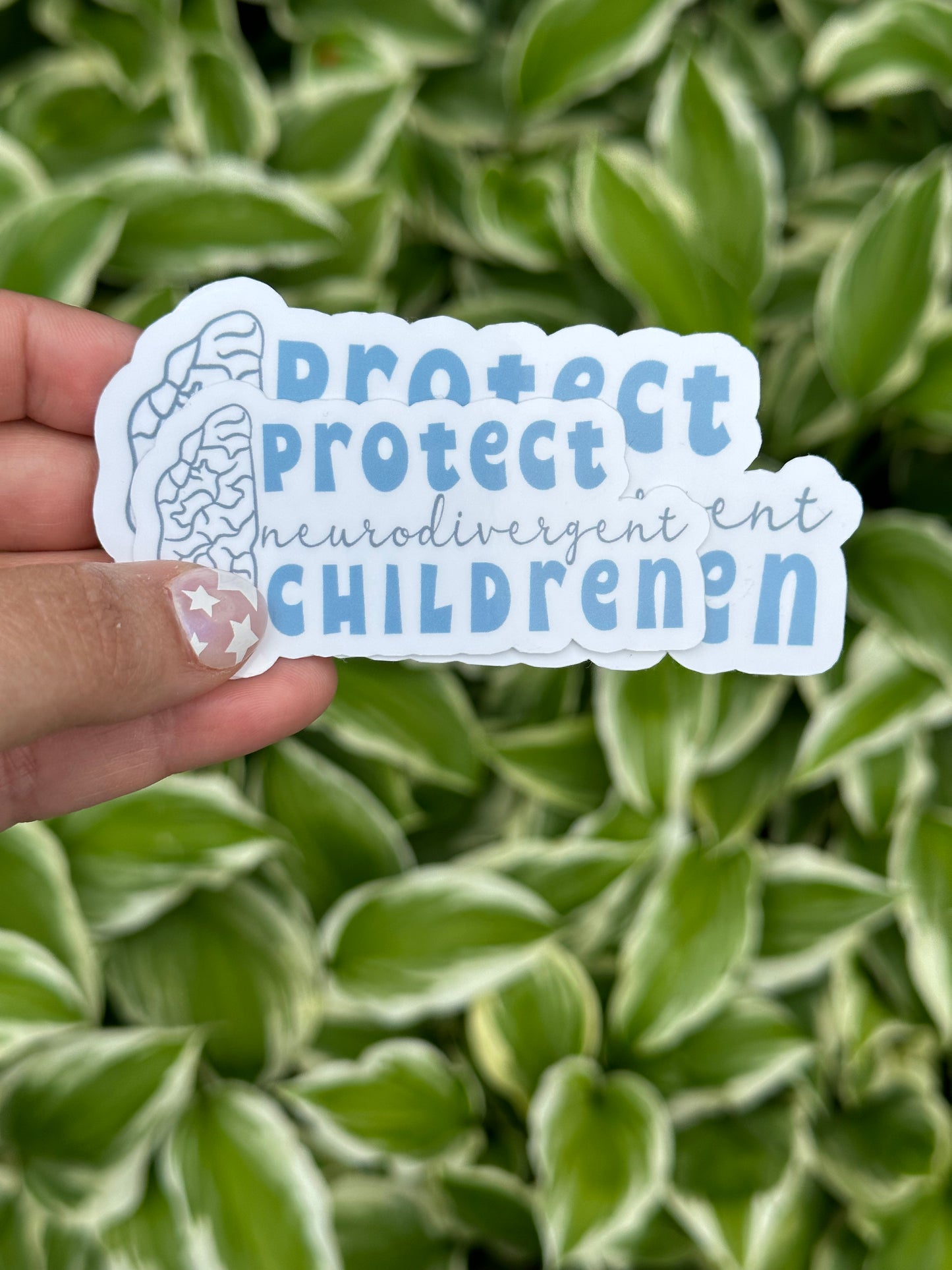 protect neurodivergent children v.2 sticker