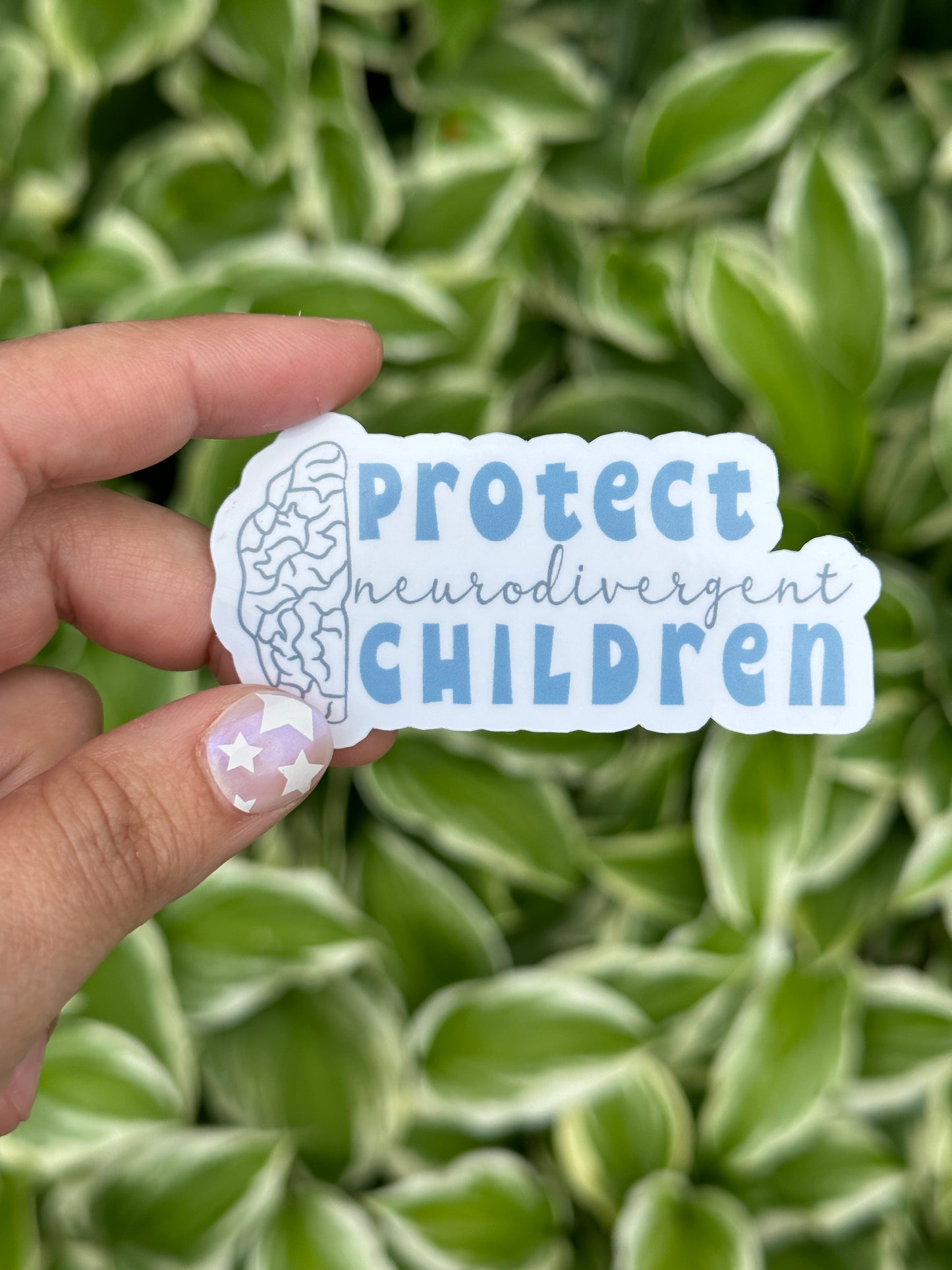 protect neurodivergent children v.2 sticker