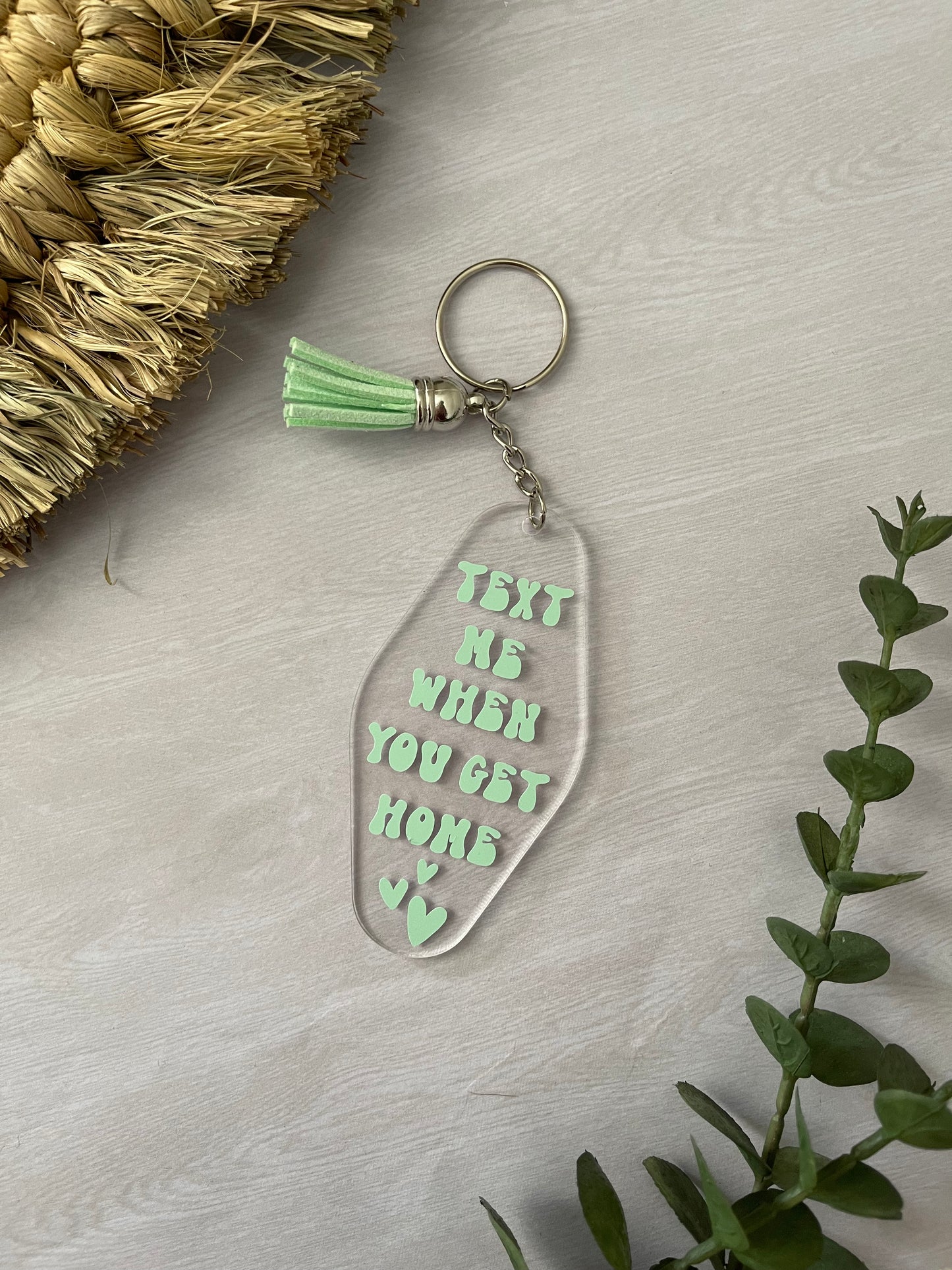 Text Me Glow Keychain