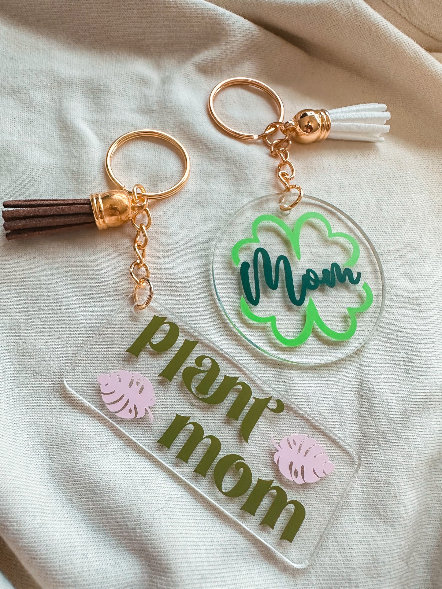 Plant Mom Keychain