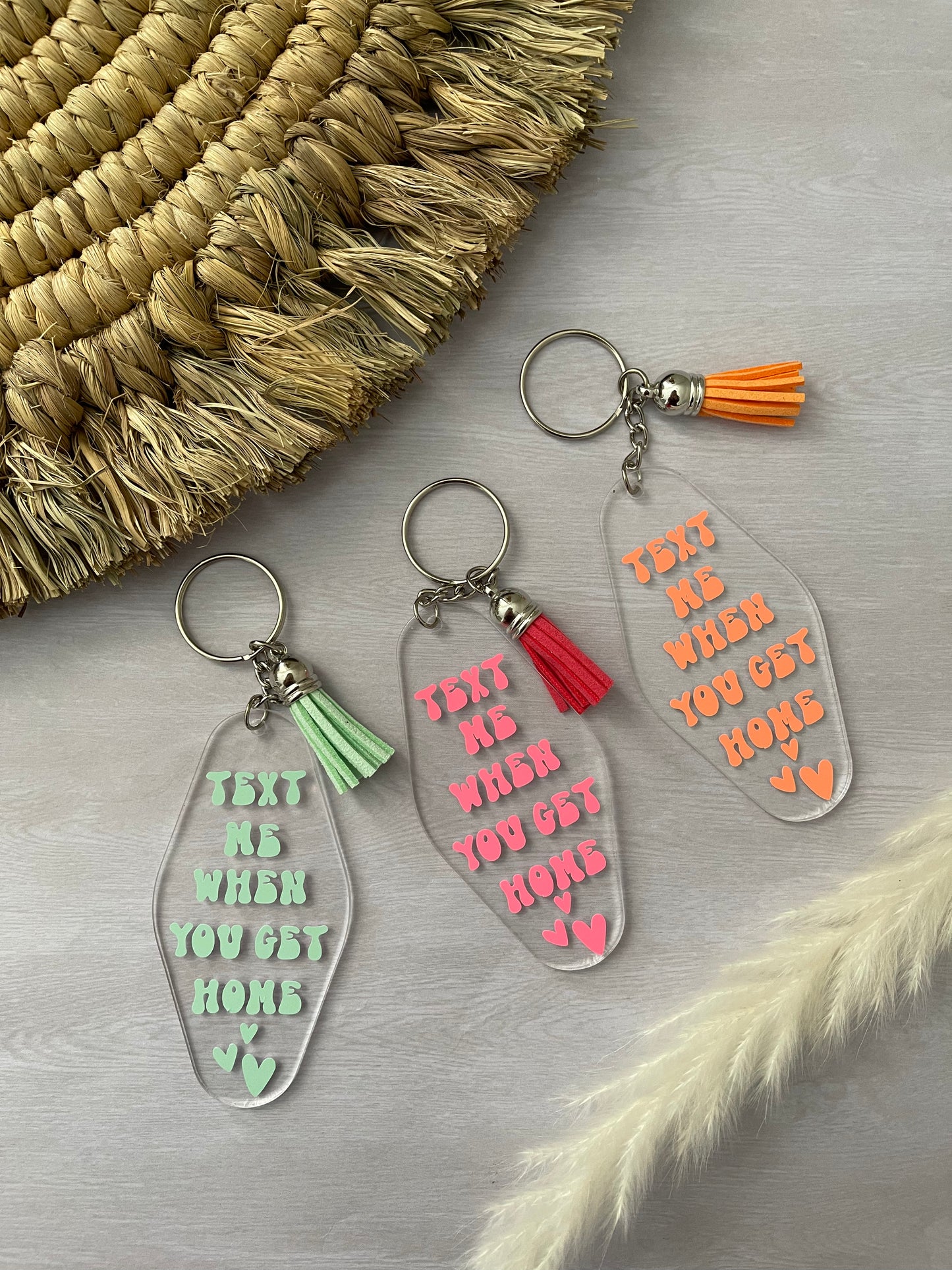 Text Me Glow Keychain