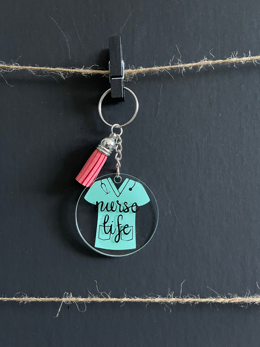 Nurse Life Keychain